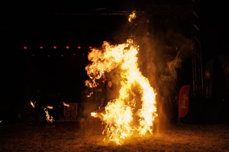 fire show Lithuania 7jinn fakyrai / ugnies pasirodymai - gera dovana jubiliejui