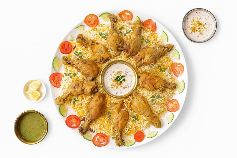 Chicken Biryani Platter for Family or group in Batangas. Philippines