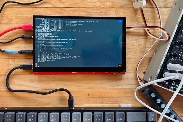 Tulip board command line mode.