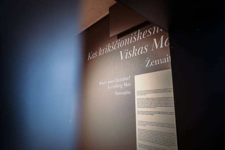 Išdidinta teksto ant kartono nuotrauka.