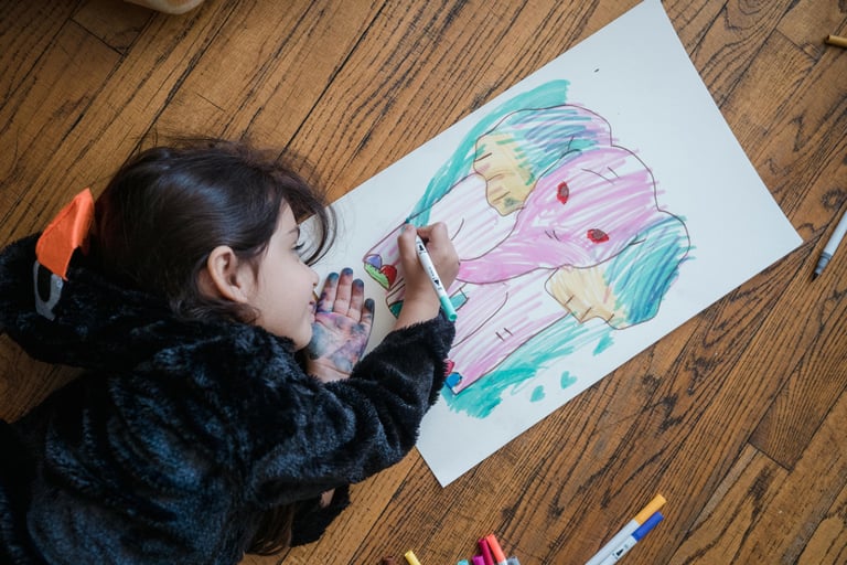 Child coloring