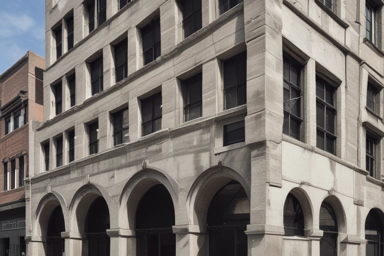 Historic Building made of concrete ready for RADAR Imaging