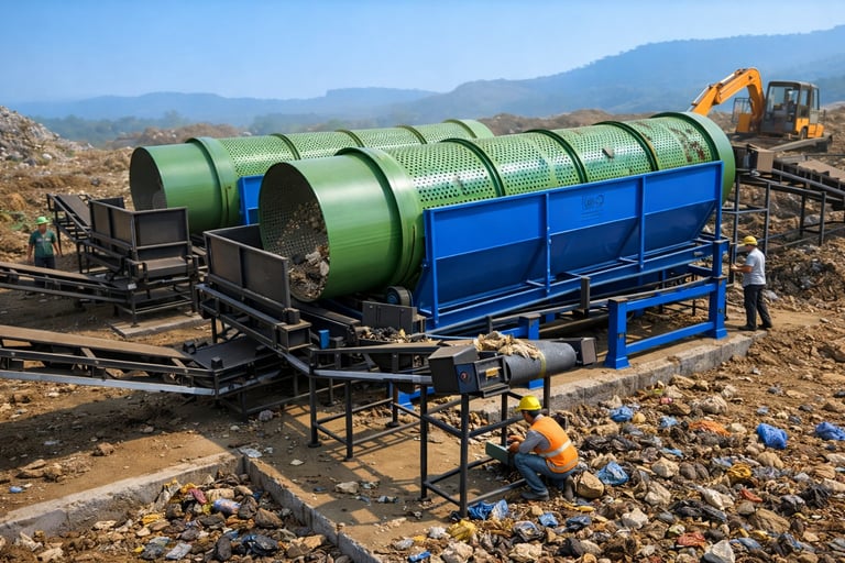 Rotary Trommel Machine