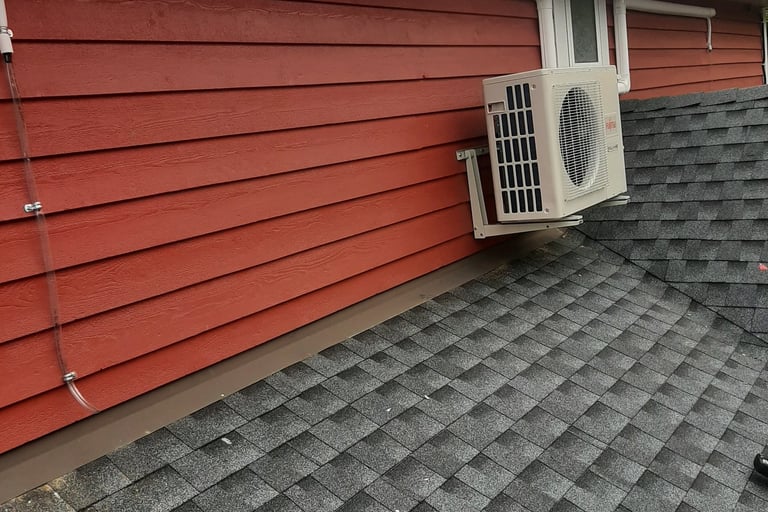 Air conditioning unit installed by Bystrom Industries in Kamloops