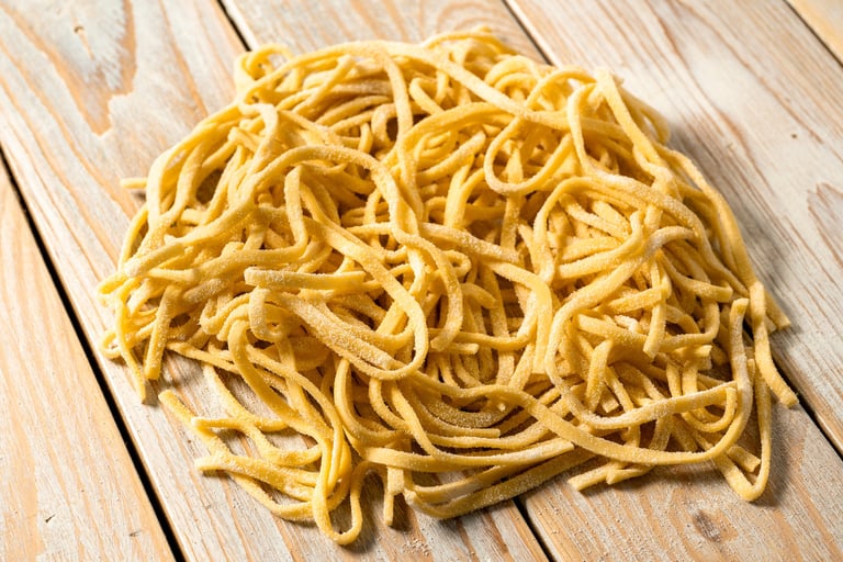 pasta fresca, tagliolini