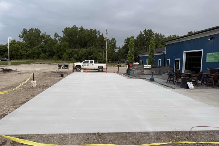 Commercial Concrete Driveway in Flint, Michigan