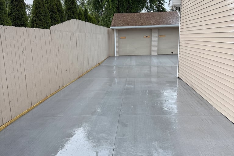 Concrete Driveway Installation in Davison, Michigan