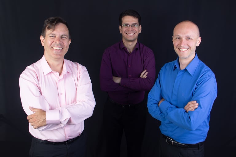 trio de guitarristas Nahuel Laviola, Pablo J. Santos y Antonio Gómez