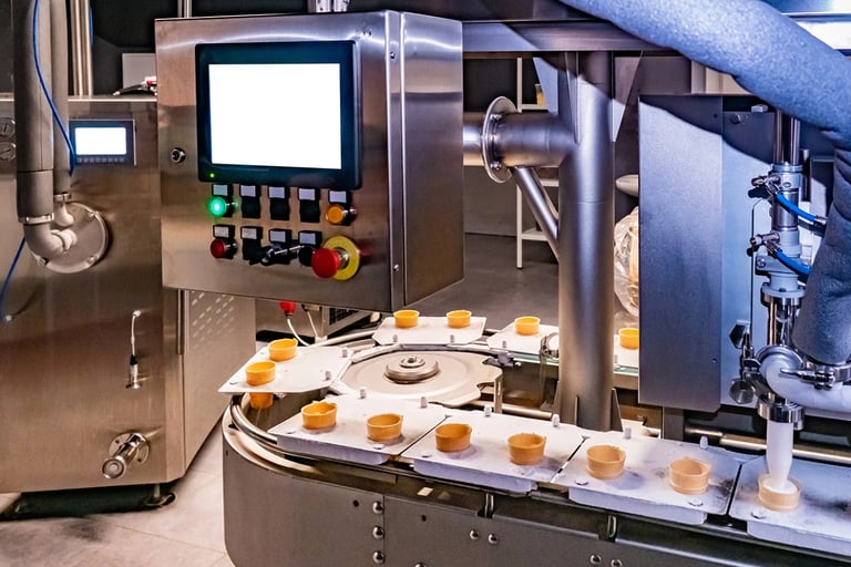 Industrial stainless steel automatic liquid filling machine for canned food production line factory.