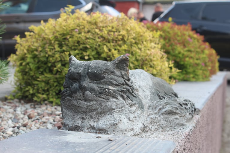 Cat statue at Krupskoy 3