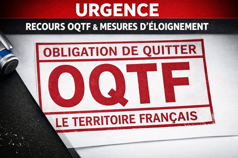 Recours contre une obligation de quitter le territoire français OQTF avec un avocat à Montpellier