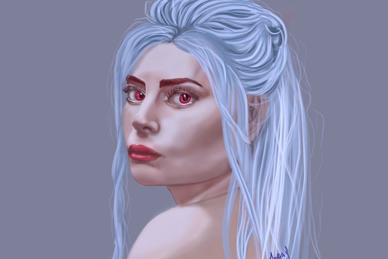 Portrait Of a woman vampire 