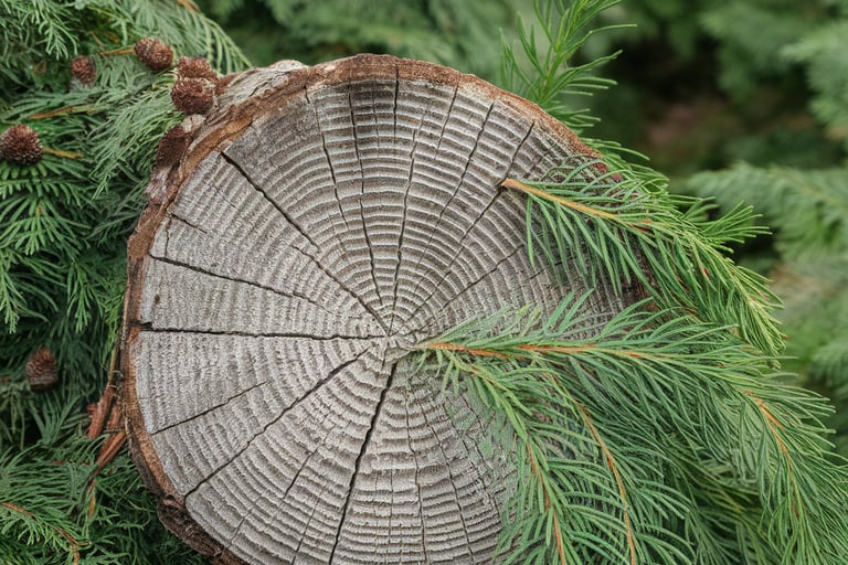cedar trunk closeup
