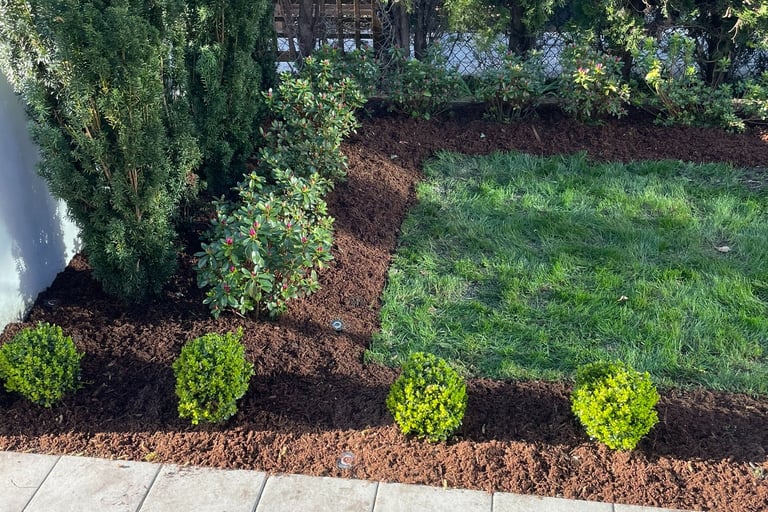 Mulched Landscape