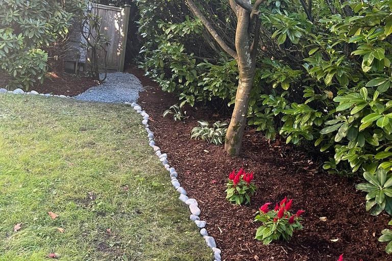 Mulched pathway