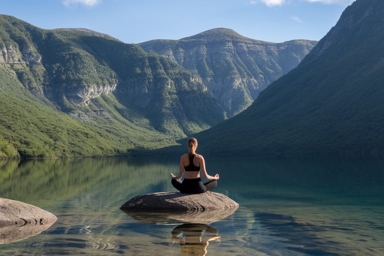 Meditating in Landscape