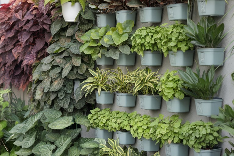 wall mounted plants