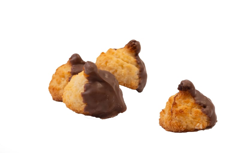 Kokosrotjes met melkchocolade