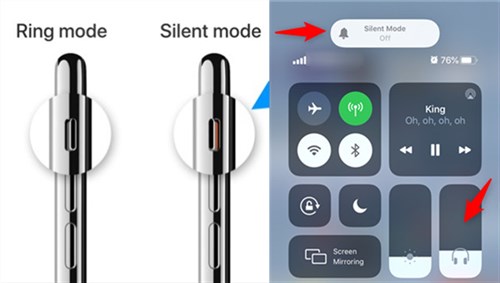 Set Ring Mode in iOS devices and adjust volume