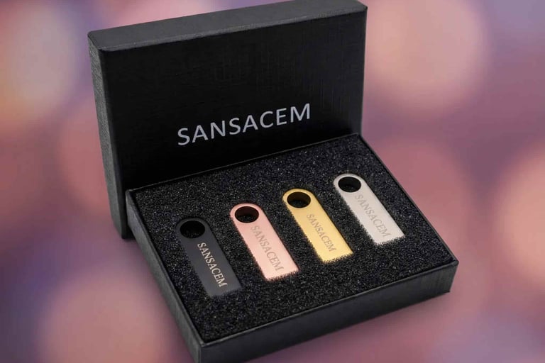 Coffret 4 clés USB musicales libre de droit SACEM