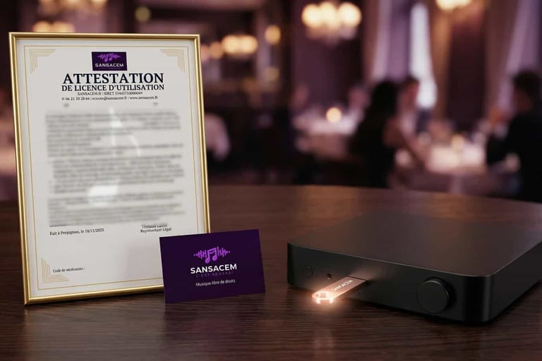 clés usb sansacem avec attestation de license d'utilisation