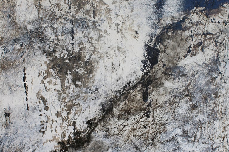 Jaï - Acrylique sur toile 2025 - Nostalgie de là bas 92x66cm - Artiste Carla Bayle 
