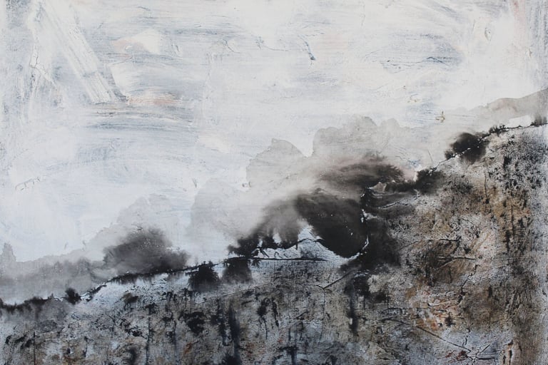 Jaï - Acrylique sur toile 2025 - Chemin de Nuages 61x50cm - Artiste Carla Bayle 