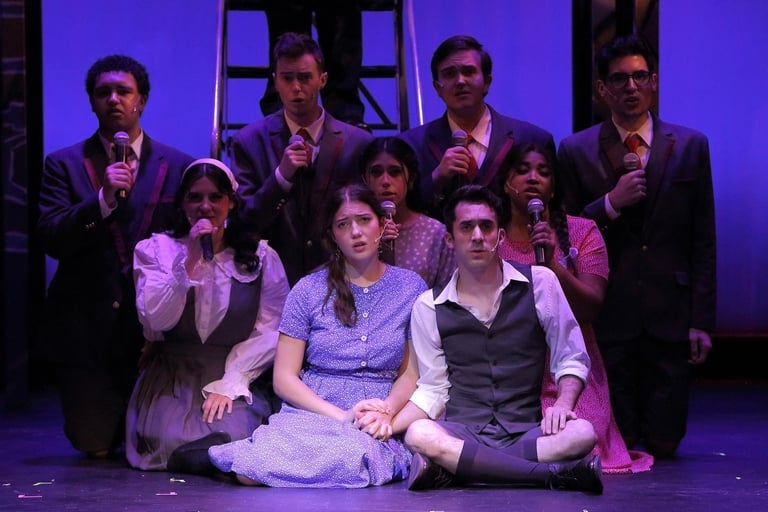 The Guilty Ones with the cast of Spring Awakening