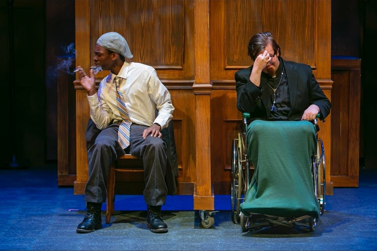 Scene with Father Lux and Rooftop (Ethan Hammet)