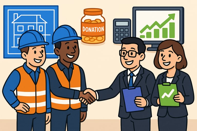 contractors and non profit working together