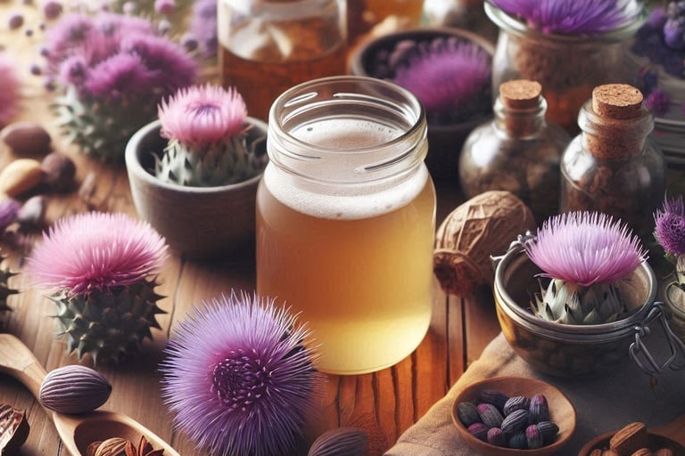 a milk thistle tonic
