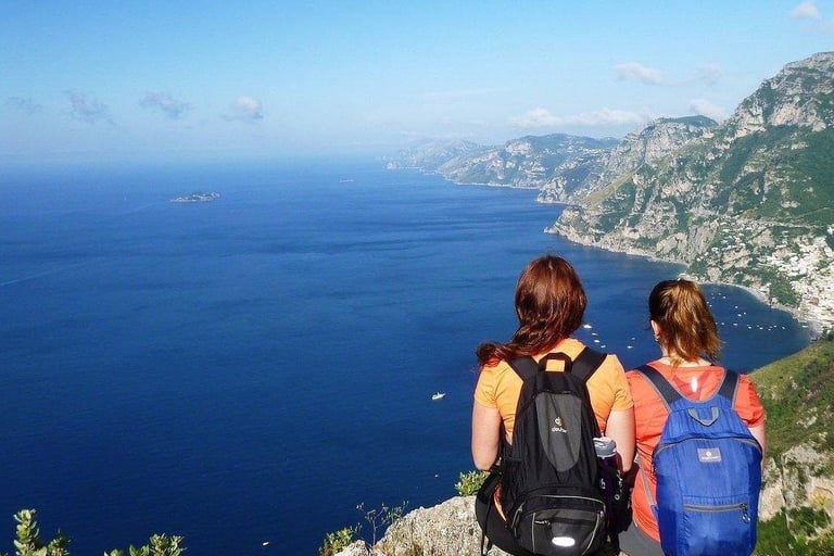A view from the Path of the Gods in the Almalfi Coast