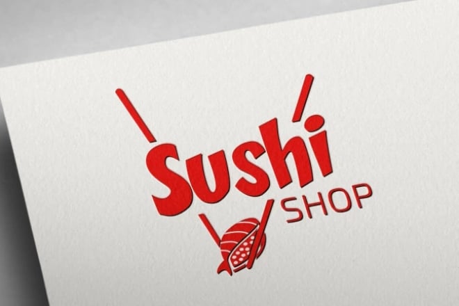 Logotipo sukūrimas įmonei Sushi shop