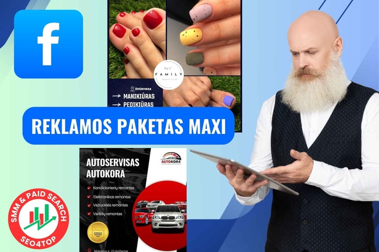 Facebook reklamos paketas MAXI
