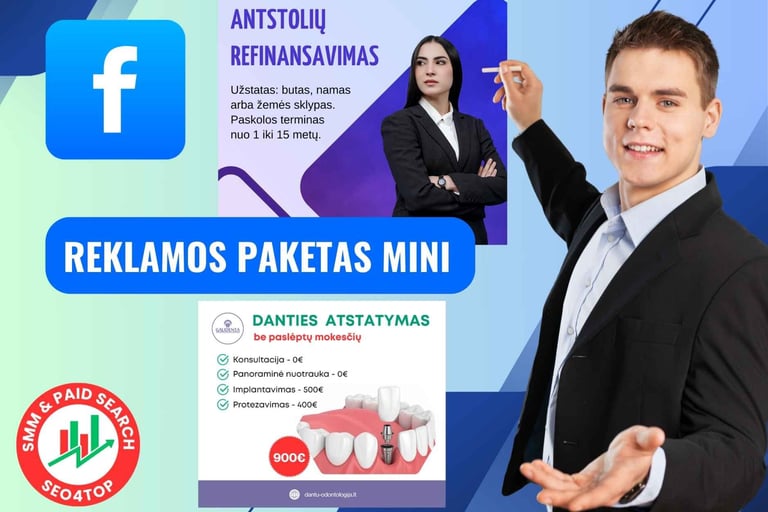 Facebook reklamos paketas MINI
