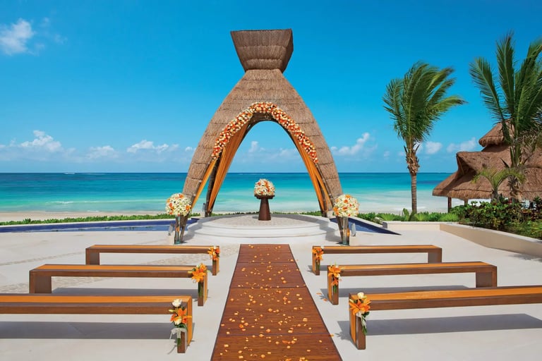 beach wedding location in Riviera Maya, Mexico