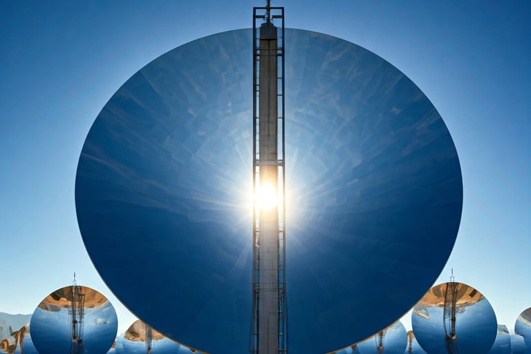 Sistema solare a disco parabolico (dish/engine)
