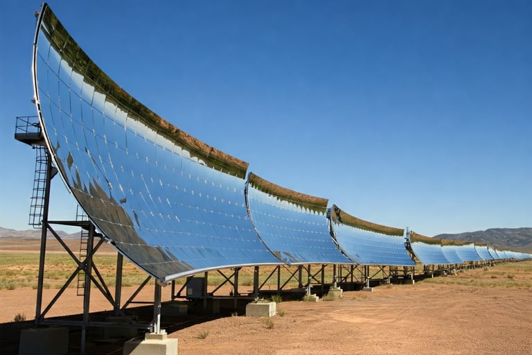 Collettori solari parabolici lineari (Trough)