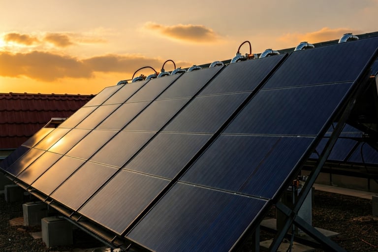 Impianto solare termico con collettore piano vetrato