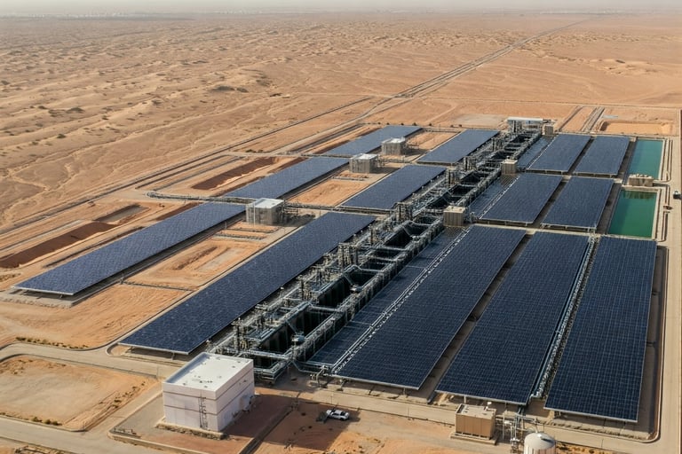Impianto solare per la desalinizzazione dell'acqua