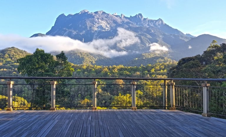 Mount Kinabalu view from Park HQ