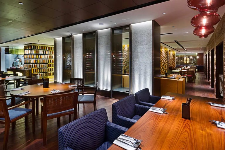The cozy Tanjung Ria Kitchen at Hyatt Regency Kinabalu