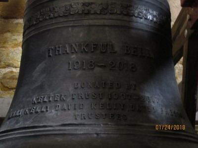 Thankful Bell inscription
