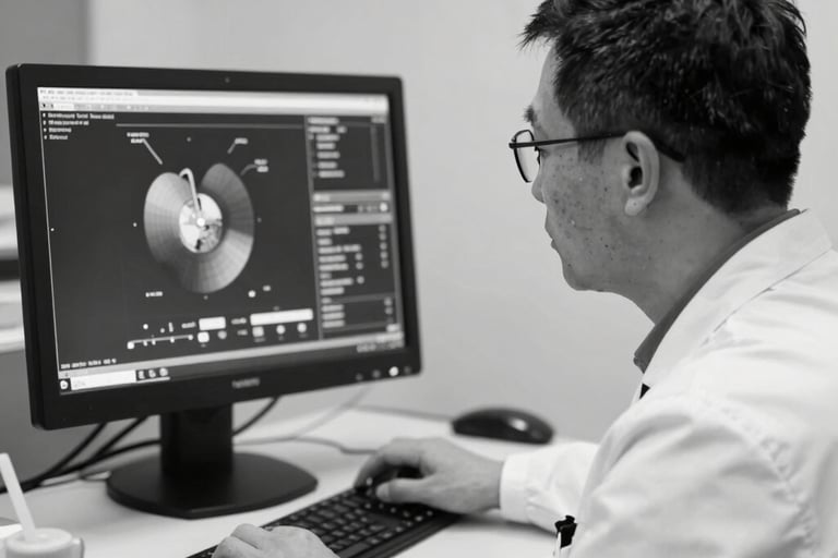 person in green shirt wearing white mask