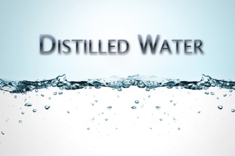 distilled water
