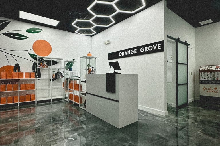 Lobby of Orange Grove Tattoo
