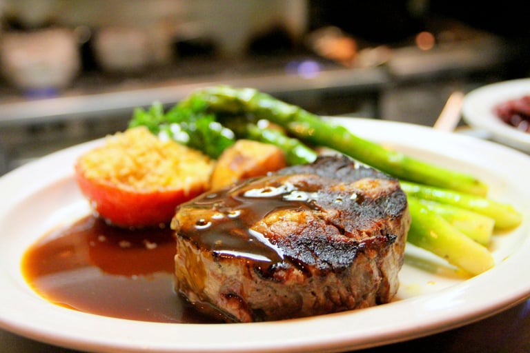  Lean steak and asparagus dinner — high protein meal for strength training
