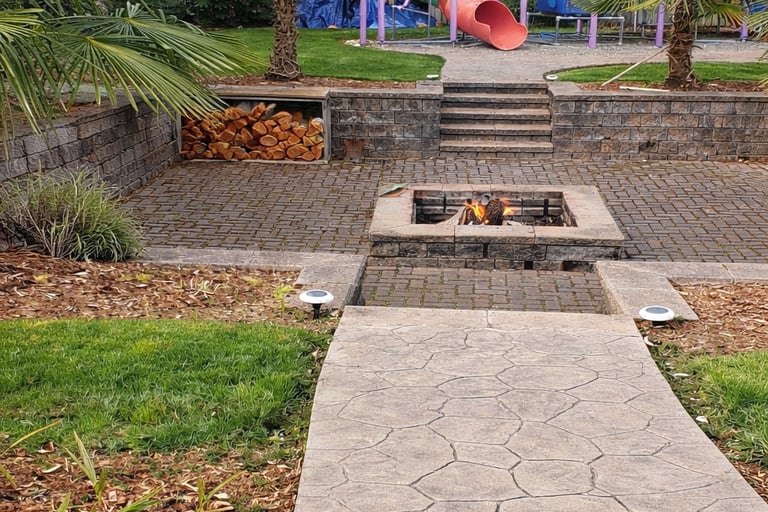 Path and Fire Pit