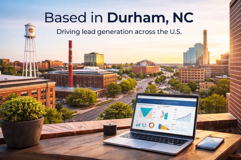 Digital marketing agency based in Durham North Carolina providing lead generation strategies, target