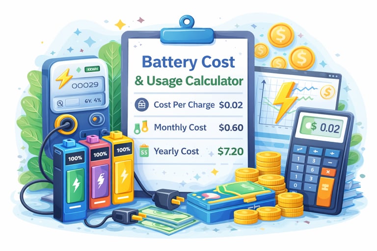 batter usage cost calculator image
